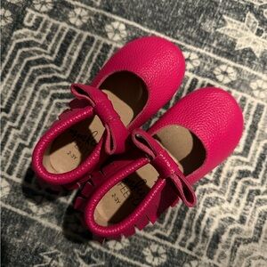 Monkey Feet Pink Moccasins Soft Sole Elegance